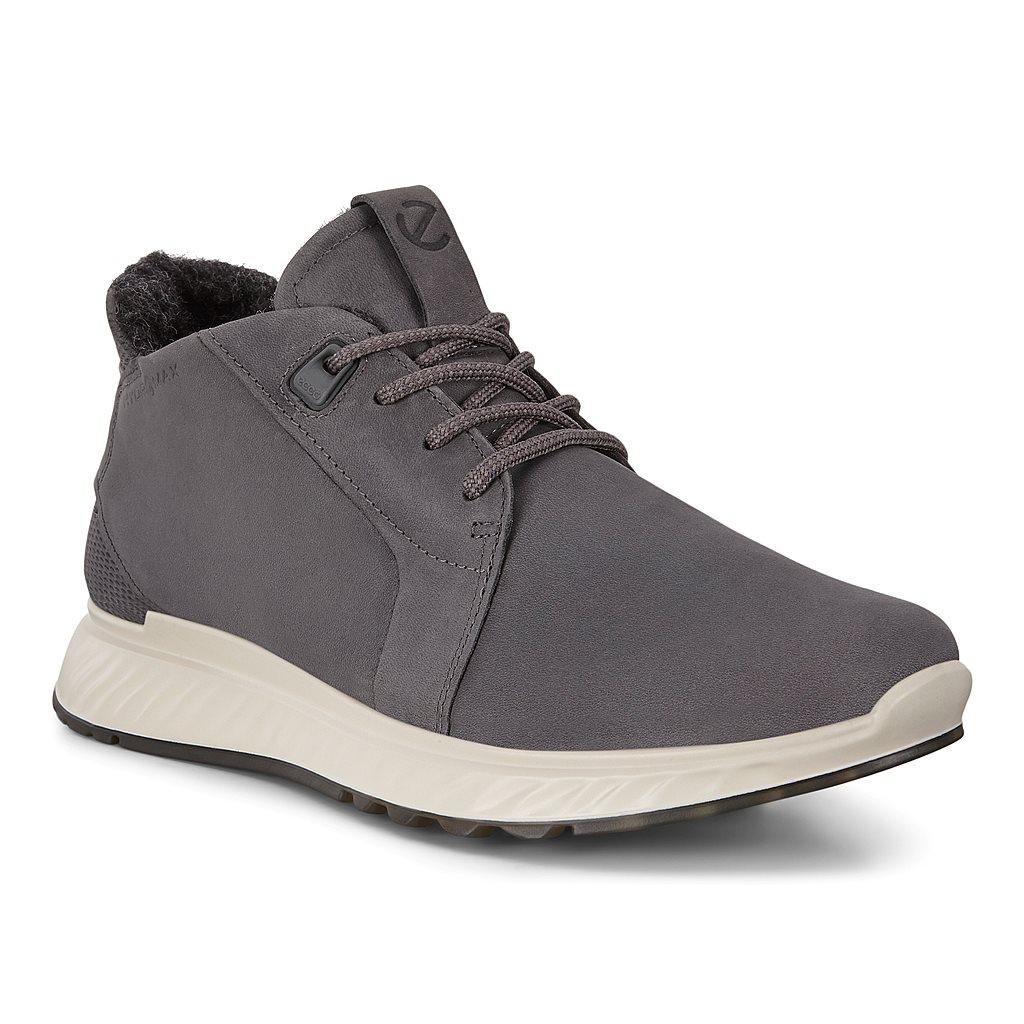 Ecco St.1 Mens Sneakers Grey Online - India XQW-546803